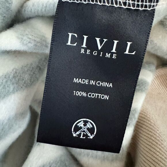 Civil Regime Embroidered Tunic Length Hooded Pullover - Picture 8 of 8